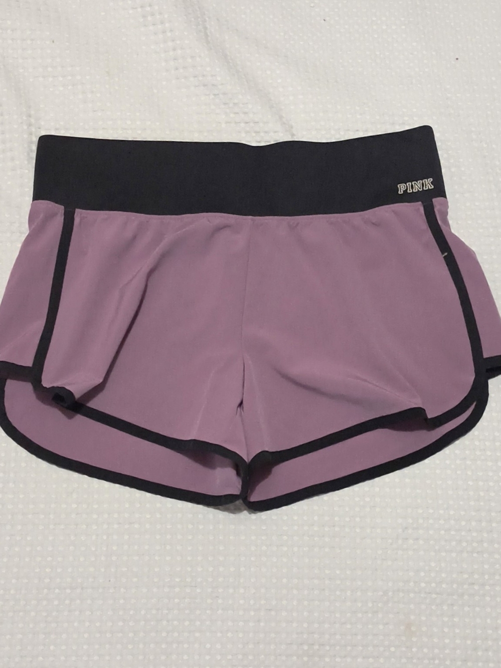 Victoria's Secret PINK Mauve Athletic Shorts with Black Waistband
